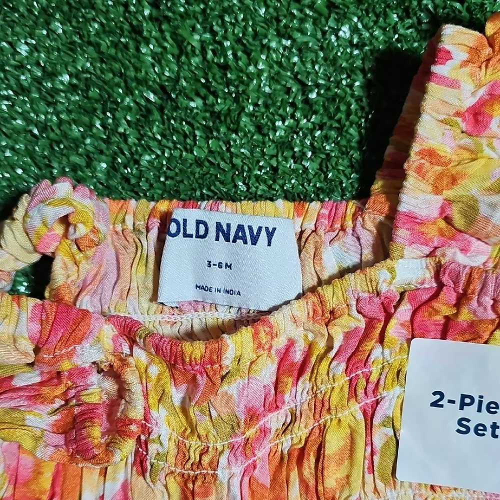 Old Navy Pink and Yellow Floral Set